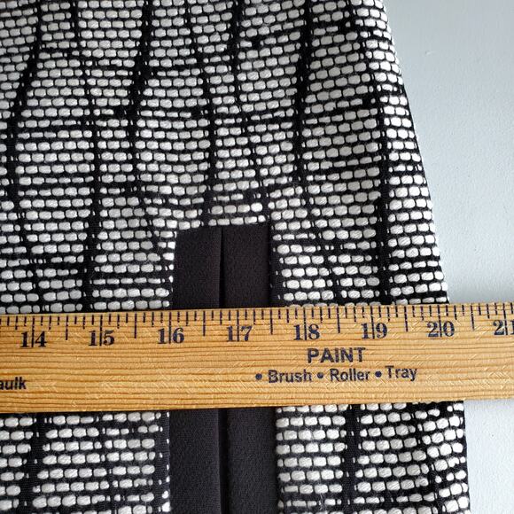 Banana Republic Tweed Textured Mod Mini Dress 8 Black White Career Contemporary - Picture 13 of 16